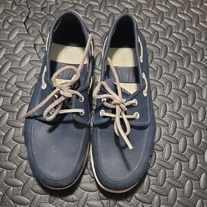 CROCS Dark Blue Boat Shoes